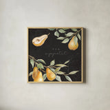 In the Orchard III Dark by Silvia Vassileva. Shown in a natural wood glass frame for a timeless modern aesthetic. Available as an archival giclee rolled canvas, fine art paper, or poster print. SKU 93724a.