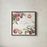 In the Orchard IV by Silvia Vassileva. Shown in a sleek black glass frame for a contemporary gallery look. Available as an archival giclee rolled canvas, fine art paper, or poster print. SKU 73601a.