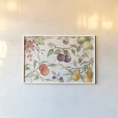 In the Orchard VI by Silvia Vassileva. shown as a paper print in a white frame. Available as a archival giclee rolled canvas, fine art paper, or poster print. SKU 73603i.
