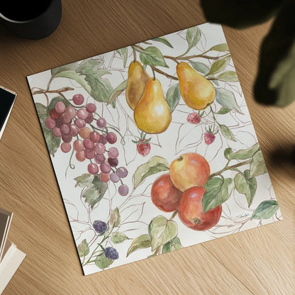 In the Orchard VII by Silvia Vassileva. Shown as a detailed flat fine art print, highlighting archival giclee quality. Available as an archival giclee rolled canvas, fine art paper, or poster print. SKU 73604a.