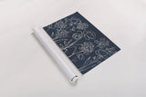 Indigo Floral I by Silvia Vassileva. shown as a rolled paper print. Available as archival giclee rolled canvas, fine art paper, or poster print. SKU 29153i.