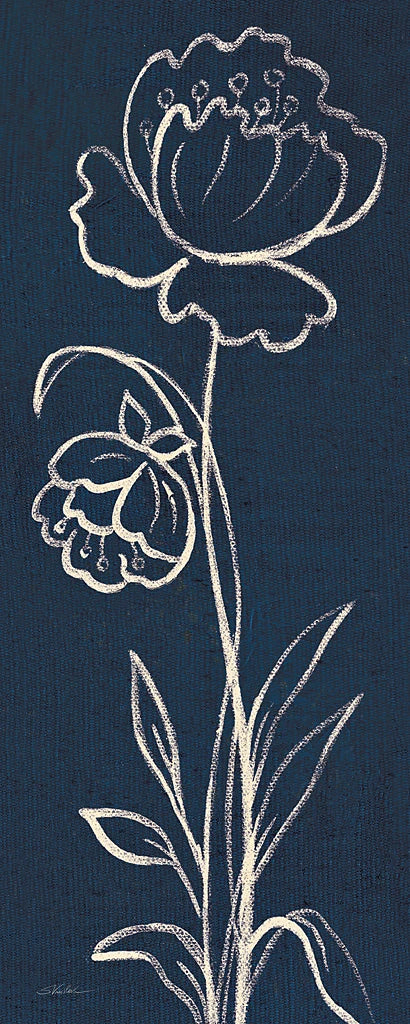 Indigo Floral II by Silvia Vassileva