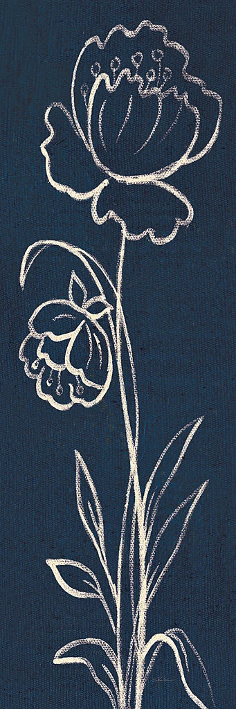 Indigo Floral II by Silvia Vassileva