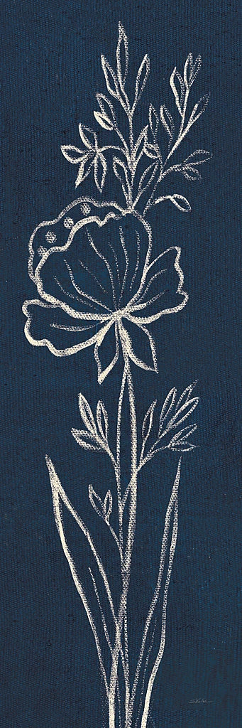 Indigo Floral III by Silvia Vassileva