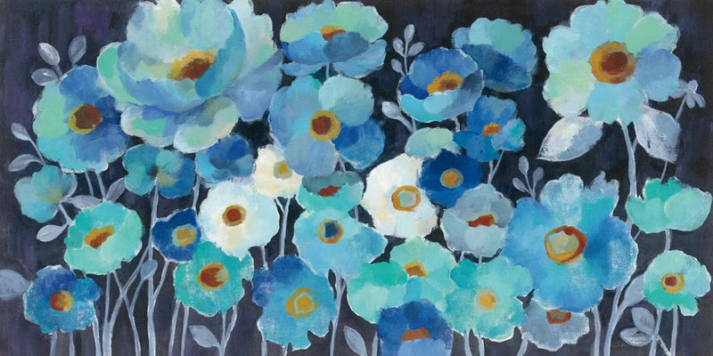 Indigo Flowers I by Silvia Vassileva