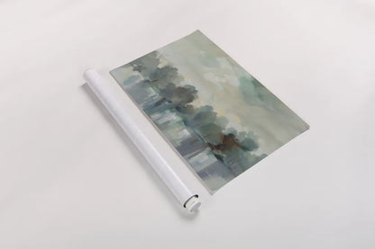 Indigo Haze by Silvia Vassileva. shown as a rolled paper print. Available as archival giclee rolled canvas, fine art paper, or poster print. SKU 95135i.