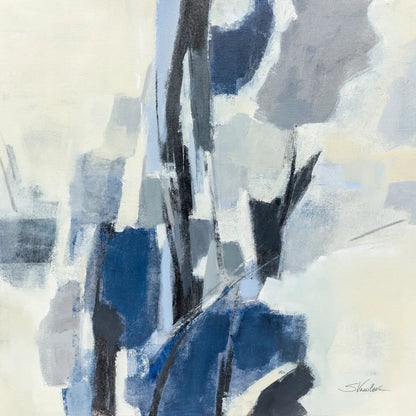 Indigo Mosaic by Silvia Vassileva. SKU 84523a. Archival Giclee Fine art print for wall decor.