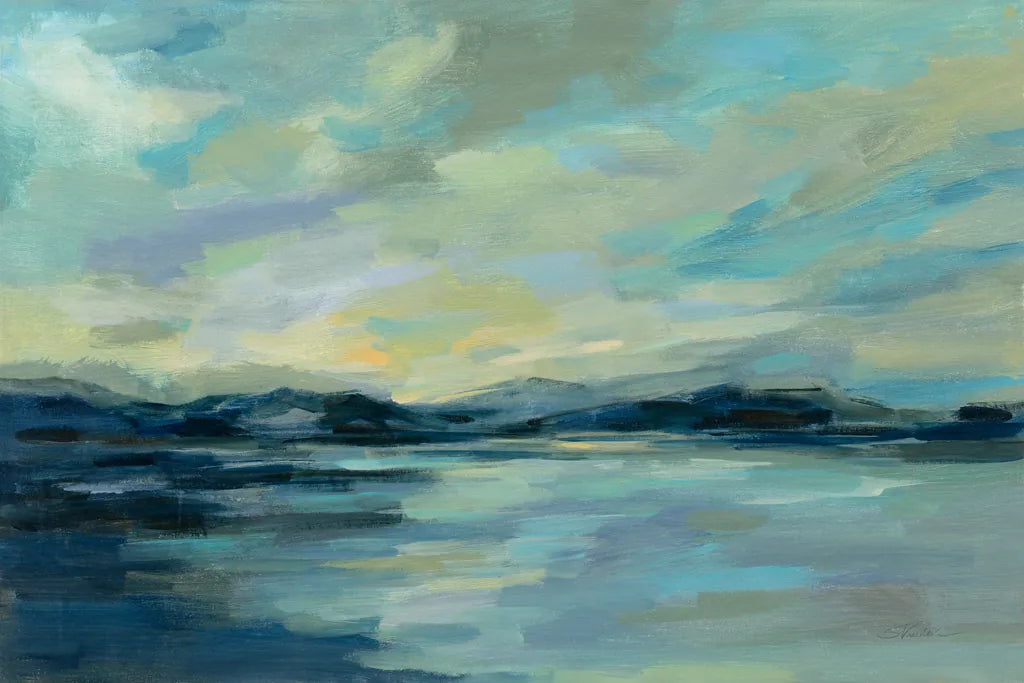 Indigo Sea by Silvia Vassileva. SKU 56259i. Archival Giclee Fine art print for wall decor.