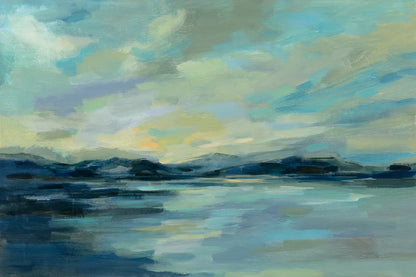 Indigo Sea by Silvia Vassileva. SKU 56259i. Archival Giclee Fine art print for wall decor.