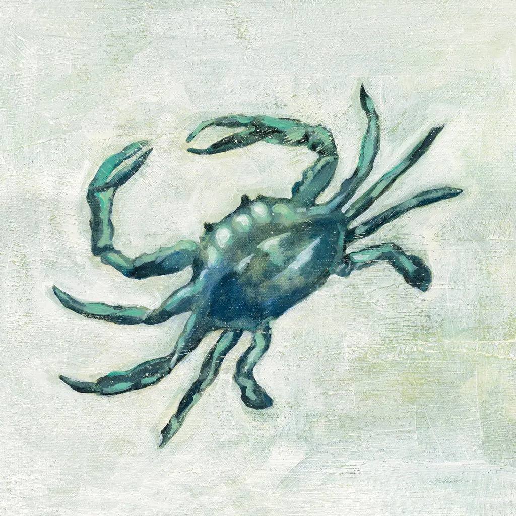 Indigo Sea Life II by Silvia Vassileva. SKU 46903a. Archival Giclee Fine art print for wall decor.