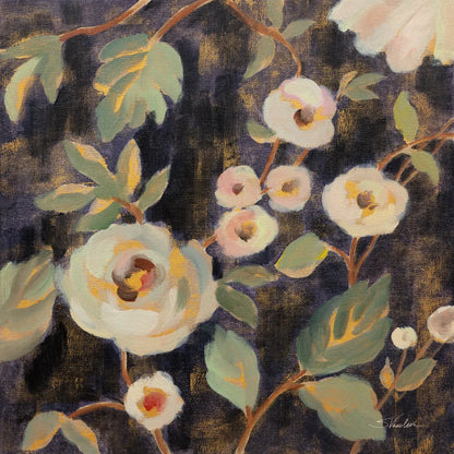 Indigo and Gold Branches II by Silvia Vassileva. SKU 87413a. Archival Giclee Fine art print for wall decor.