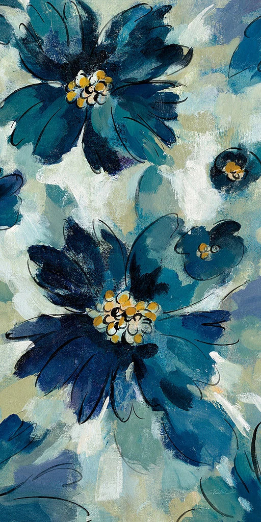 Inky Floral I Crop by Silvia Vassileva