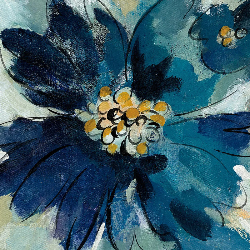 Inky Floral III by Silvia Vassileva. SKU 30311a. Archival Giclee Fine art print for wall decor.