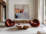 Inlet by Silvia Vassileva. Shown as extra-large giant wall art in a modern living room. Available as an archival giclee rolled canvas, fine art paper, or poster print. SKU 91996a.