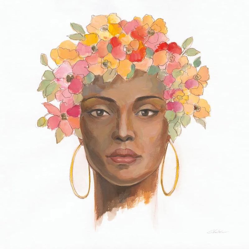 International Woman II by Silvia Vassileva. SKU 65244a. Archival Giclee Fine art print for wall decor.