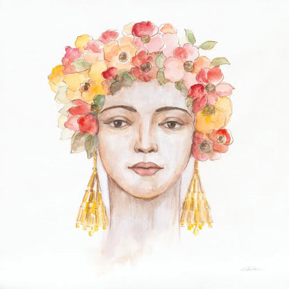 International Woman IV by Silvia Vassileva. SKU 65246a. Archival Giclee Fine art print for wall decor.