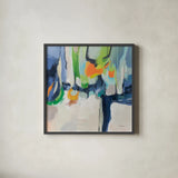 Invigoration by Silvia Vassileva. Shown in a sleek black glass frame for a contemporary gallery look. Available as an archival giclee rolled canvas, fine art paper, or poster print. SKU 94825a.