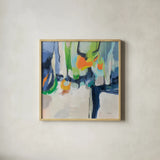 Invigoration by Silvia Vassileva. Shown in a natural wood glass frame for a timeless modern aesthetic. Available as an archival giclee rolled canvas, fine art paper, or poster print. SKU 94825a.
