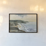 Irish Coast Dark by Silvia Vassileva. shown as a paper print in a black flame. Available as a archival giclee rolled canvas, fine art paper, or poster print. SKU 89279i.