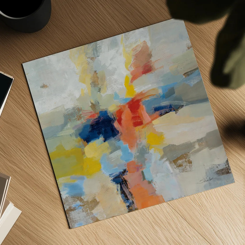 Island Fiesta by Silvia Vassileva. Shown as a detailed flat fine art print, highlighting archival giclee quality. Available as an archival giclee rolled canvas, fine art paper, or poster print. SKU 80522a.