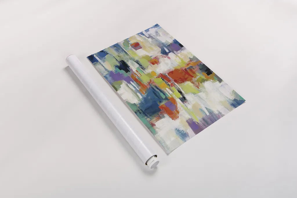 Island Town by Silvia Vassileva. shown as a rolled paper print. Available as archival giclee rolled canvas, fine art paper, or poster print. SKU 26341i.