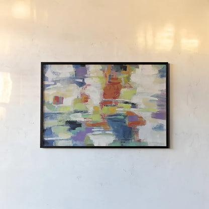 Island Town by Silvia Vassileva. shown as a paper print in a black flame. Available as a archival giclee rolled canvas, fine art paper, or poster print. SKU 26341i.