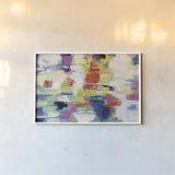 Island Town Bright by Silvia Vassileva. shown as a paper print in a white frame. Available as a archival giclee rolled canvas, fine art paper, or poster print. SKU 64568i.