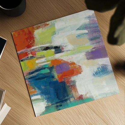 Island Town III by Silvia Vassileva. Shown as a detailed flat fine art print, highlighting archival giclee quality. Available as an archival giclee rolled canvas, fine art paper, or poster print. SKU 26482a.