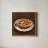Italian Desserts II by Silvia Vassileva. Shown in a natural wood glass frame for a timeless modern aesthetic. Available as an archival giclee rolled canvas, fine art paper, or poster print. SKU 103201a.