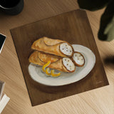 Italian Desserts III by Silvia Vassileva. Shown as a detailed flat fine art print, highlighting archival giclee quality. Available as an archival giclee rolled canvas, fine art paper, or poster print. SKU 103202a.
