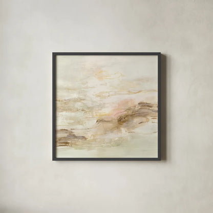 Ivory Hues by Silvia Vassileva. Shown in a sleek black glass frame for a contemporary gallery look. Available as an archival giclee rolled canvas, fine art paper, or poster print. SKU 63904a.