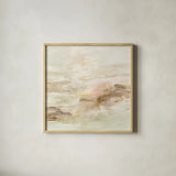 Ivory Hues by Silvia Vassileva. Shown in a natural wood glass frame for a timeless modern aesthetic. Available as an archival giclee rolled canvas, fine art paper, or poster print. SKU 63904a.