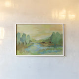 Jade Forest by Silvia Vassileva. shown as a paper print in a white frame. Available as a archival giclee rolled canvas, fine art paper, or poster print. SKU 28108i.
