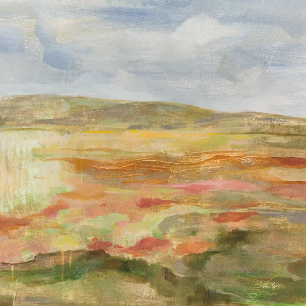 Jade Landscape by Silvia Vassileva. SKU 89036a. Archival Giclee Fine art print for wall decor.