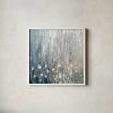 January Branches by Silvia Vassileva. Shown in a crisp white glass frame for a clean and minimalist style. Available as an archival giclee rolled canvas, fine art paper, or poster print. SKU 42129a.