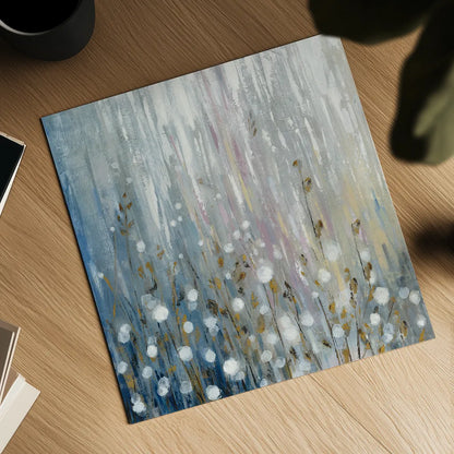 January Branches Flowers by Silvia Vassileva. Shown as a detailed flat fine art print, highlighting archival giclee quality. Available as an archival giclee rolled canvas, fine art paper, or poster print. SKU 47534a.