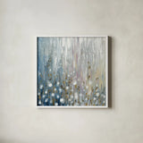 January Branches Flowers by Silvia Vassileva. Shown in a crisp white glass frame for a clean and minimalist style. Available as an archival giclee rolled canvas, fine art paper, or poster print. SKU 47534a.