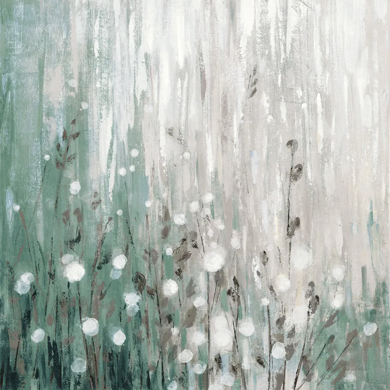 January Branches Green v2 by Silvia Vassileva. SKU 49789a. Archival Giclee Fine art print for wall decor.