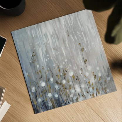 January Branches Neutral by Silvia Vassileva. Shown as a detailed flat fine art print, highlighting archival giclee quality. Available as an archival giclee rolled canvas, fine art paper, or poster print. SKU 43750a.