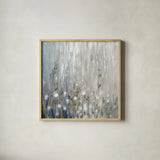 January Branches Neutral by Silvia Vassileva. Shown in a natural wood glass frame for a timeless modern aesthetic. Available as an archival giclee rolled canvas, fine art paper, or poster print. SKU 43750a.