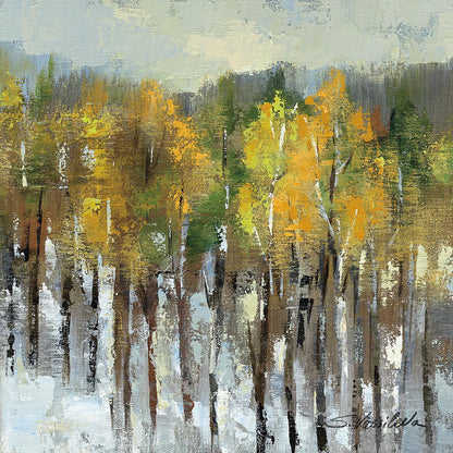 January Landscape by Silvia Vassileva. SKU 23405a. Archival Giclee Fine art print for wall decor.