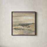 January Road by Silvia Vassileva. Shown in a sleek black glass frame for a contemporary gallery look. Available as an archival giclee rolled canvas, fine art paper, or poster print. SKU 31684a.