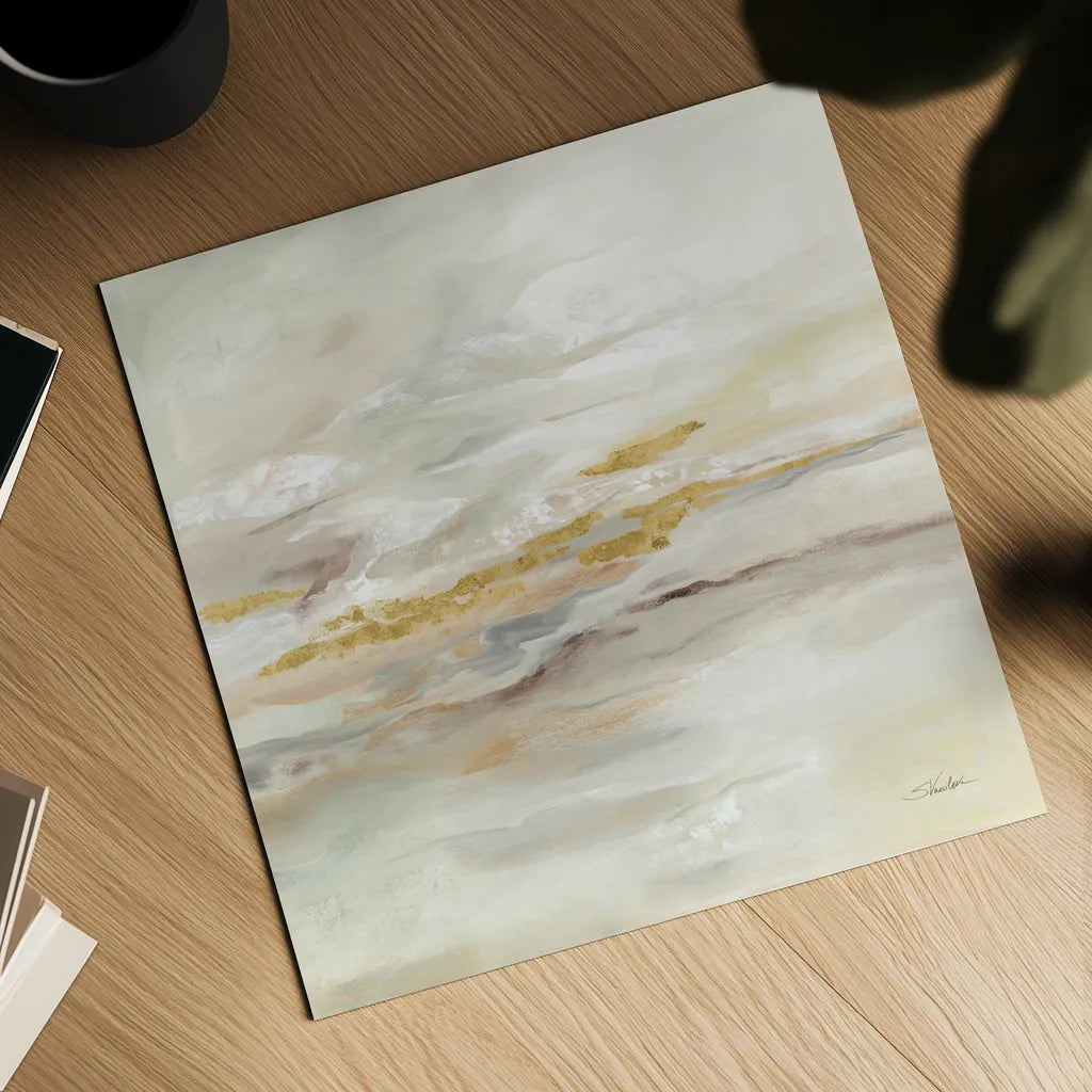 January Slopes by Silvia Vassileva. Shown as a detailed flat fine art print, highlighting archival giclee quality. Available as an archival giclee rolled canvas, fine art paper, or poster print. SKU 77107a.