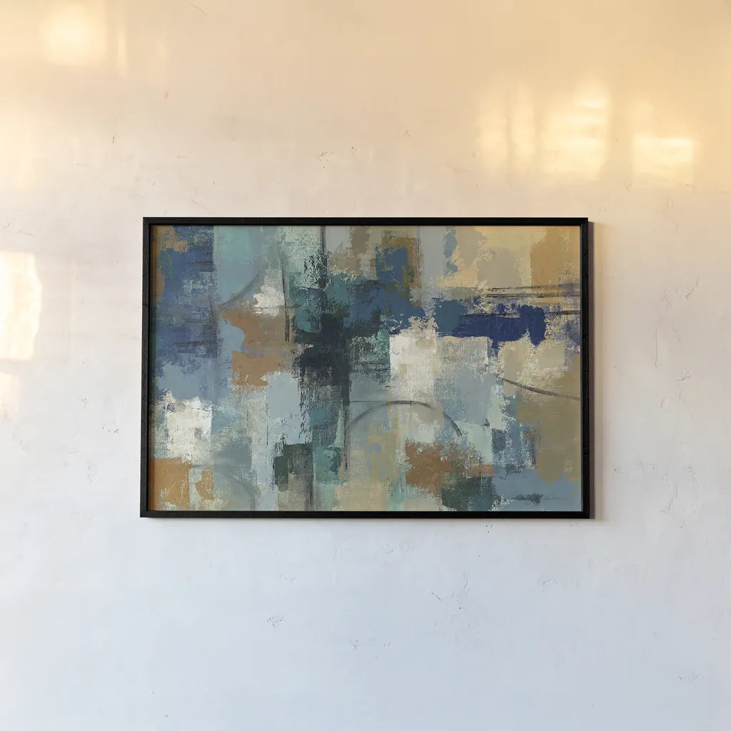 Jasper Lagoon by Silvia Vassileva. shown as a paper print in a black flame. Available as a archival giclee rolled canvas, fine art paper, or poster print. SKU 12073i.