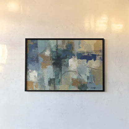 Jasper Lagoon by Silvia Vassileva. shown as a paper print in a black flame. Available as a archival giclee rolled canvas, fine art paper, or poster print. SKU 12073i.