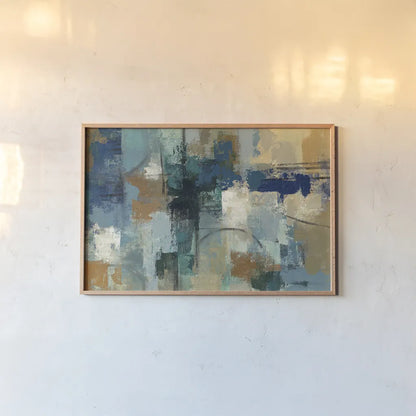 Jasper Lagoon by Silvia Vassileva. shown as a paper print in a natural frame. Available as a archival giclee rolled canvas, fine art paper, or poster print. SKU 12073i.