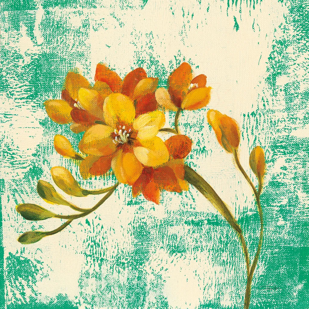 Jewel Flower II by Silvia Vassileva. SKU 59263a. Archival Giclee Fine art print for wall decor.