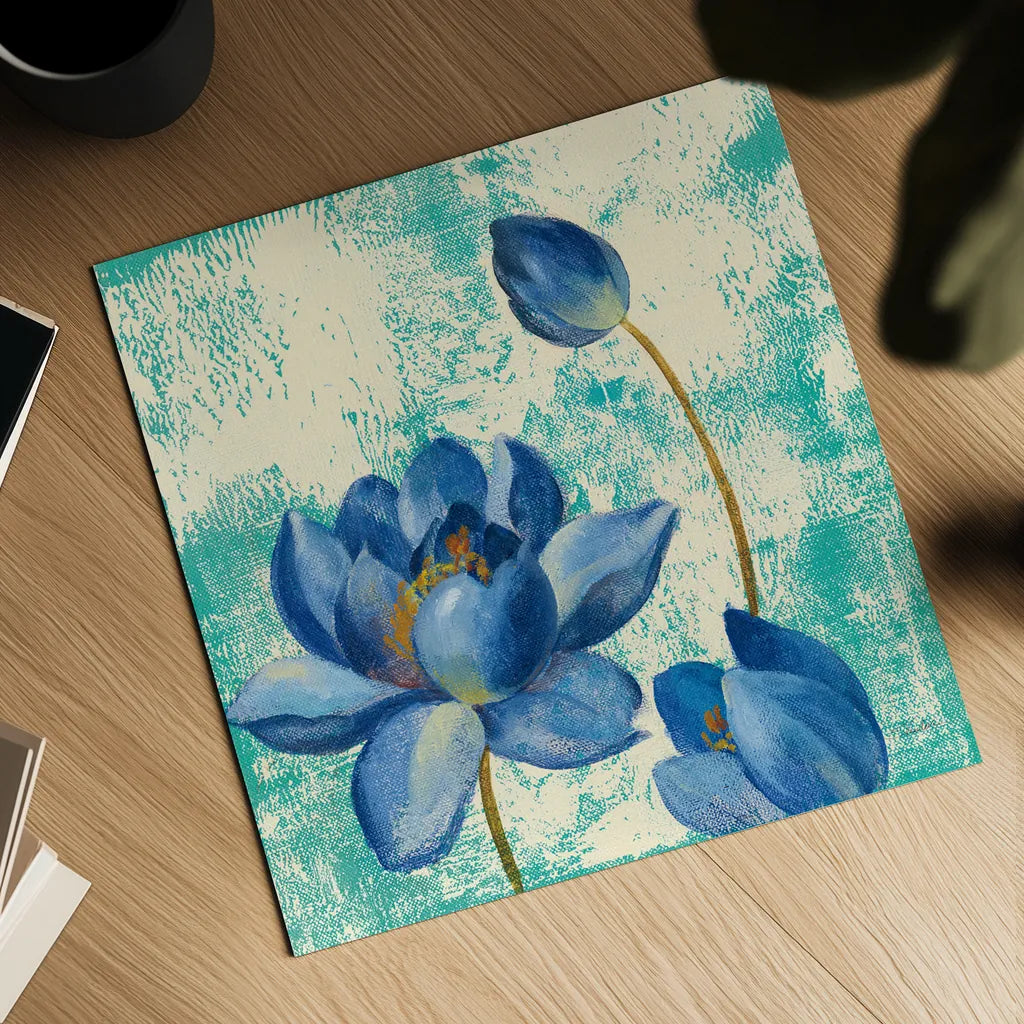 Jewel Flower IV by Silvia Vassileva. Shown as a detailed flat fine art print, highlighting archival giclee quality. Available as an archival giclee rolled canvas, fine art paper, or poster print. SKU 61021a.