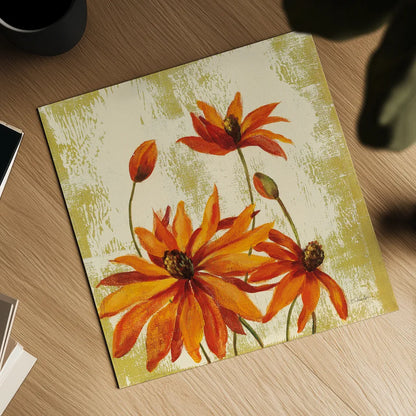 Jewel Flower VI by Silvia Vassileva. Shown as a detailed flat fine art print, highlighting archival giclee quality. Available as an archival giclee rolled canvas, fine art paper, or poster print. SKU 61025a.