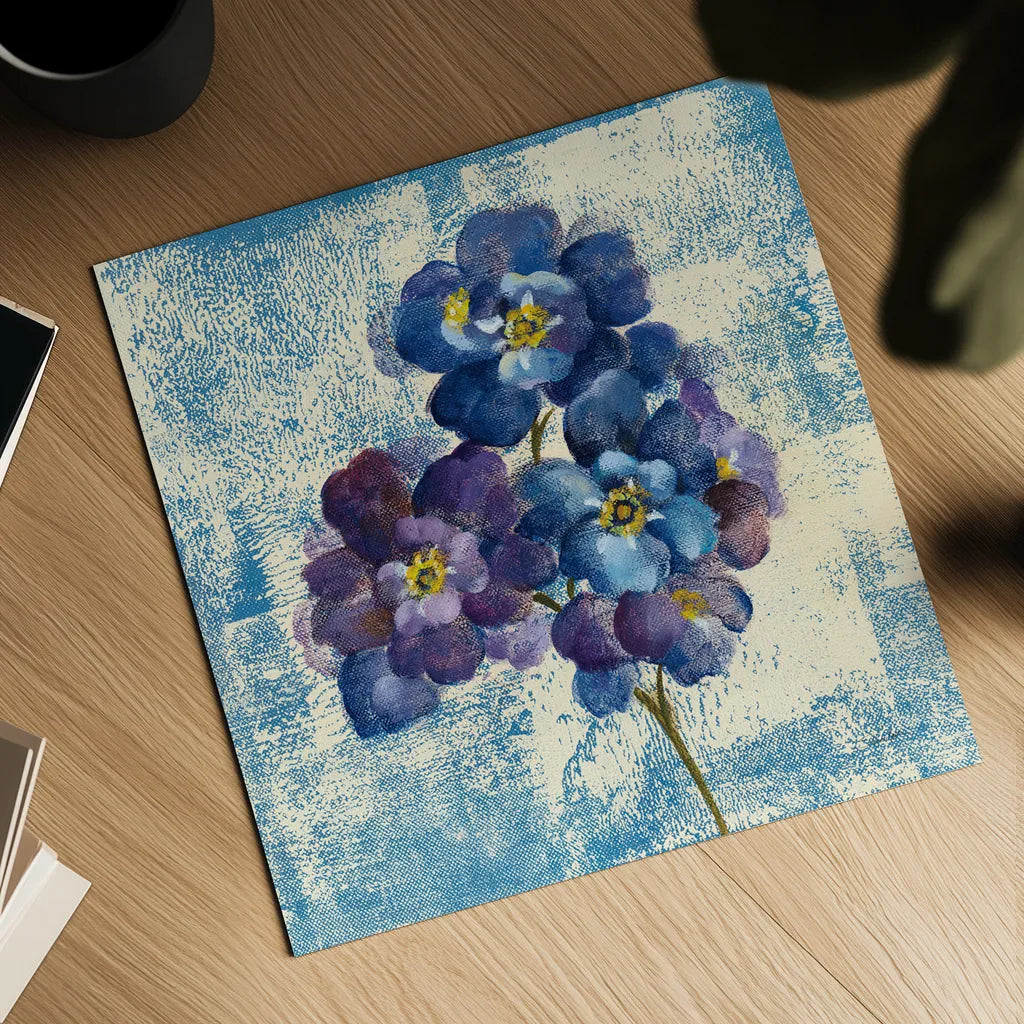 Jewel Flower VII by Silvia Vassileva. Shown as a detailed flat fine art print, highlighting archival giclee quality. Available as an archival giclee rolled canvas, fine art paper, or poster print. SKU 61026a.